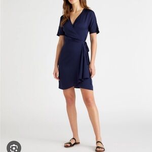 Quince washable silk wrap dress
